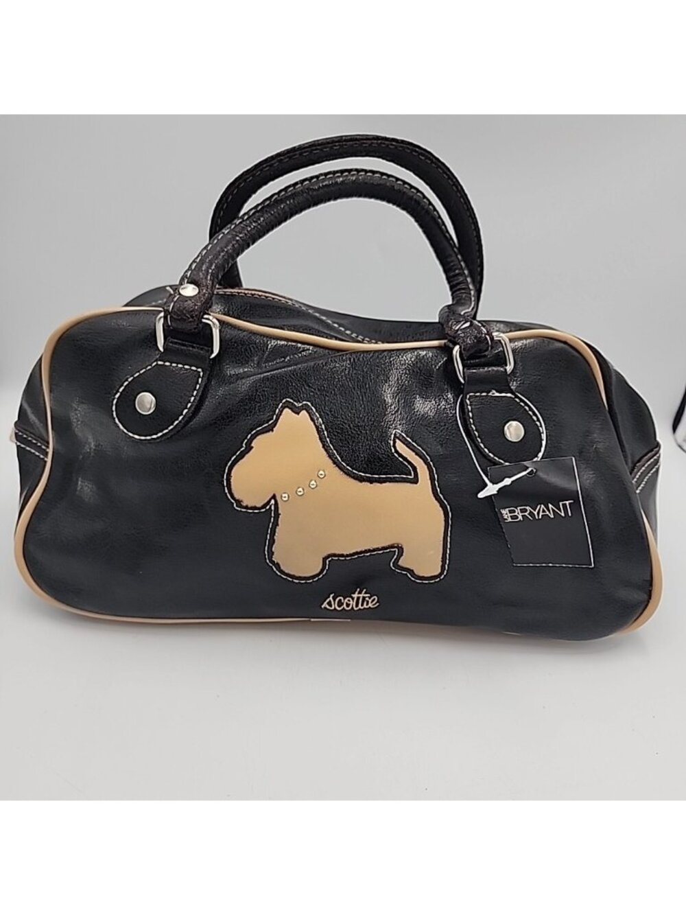 NWT Lane Bryant Black Scottie Dog Handbag Purse Faux Leather
